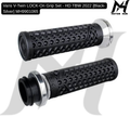 Vans V-Twin LOCK-On Grip Set - HD TBW 2022 [Black-Silver] MH9901065