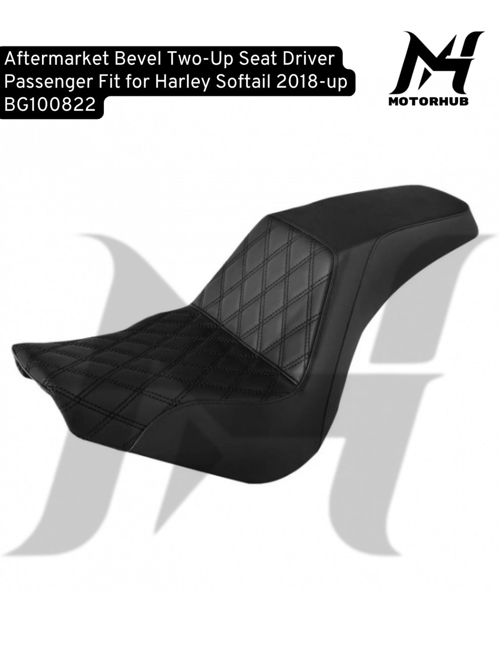 Aftermarket Bevel Two-Up Seat Driver Passenger Fit for Harley Softail 2018-up Jok Softail M8 BG100822