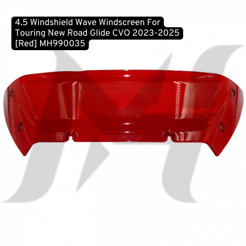 4.5 Windshield Wave Windscreen For Touring New Road Glide CVO 2023-2025 [Red] MH990035