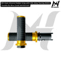 MH Style Silicone Rubber Grips with CNC Alloy Touring 2023+ Throttle By Wire [Gold] MH9901087