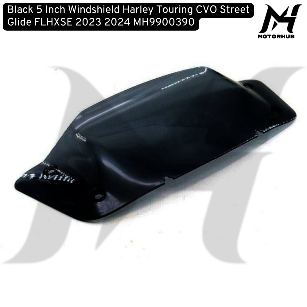 Black 5 Inch Windshield Harley Touring CVO Street Glide FLHXSE 2023 2024 MH9900390