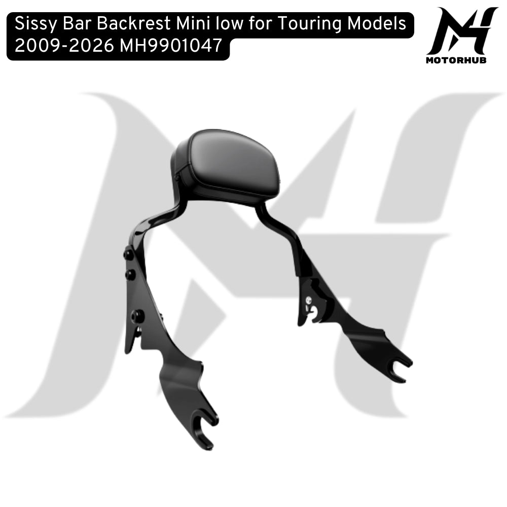 Sissy Bar Backrest Mini low for Touring Models 09-26 MH9901047