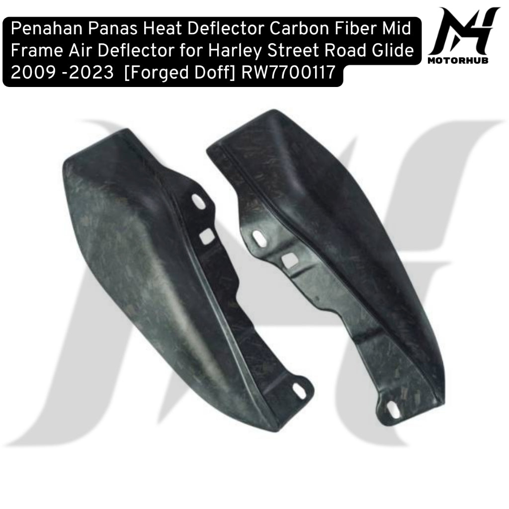 Carbon Fiber Mid Frame Air Deflector for Harley Street Road Glide 2009 -2026  [Forged Doff] RW7700117