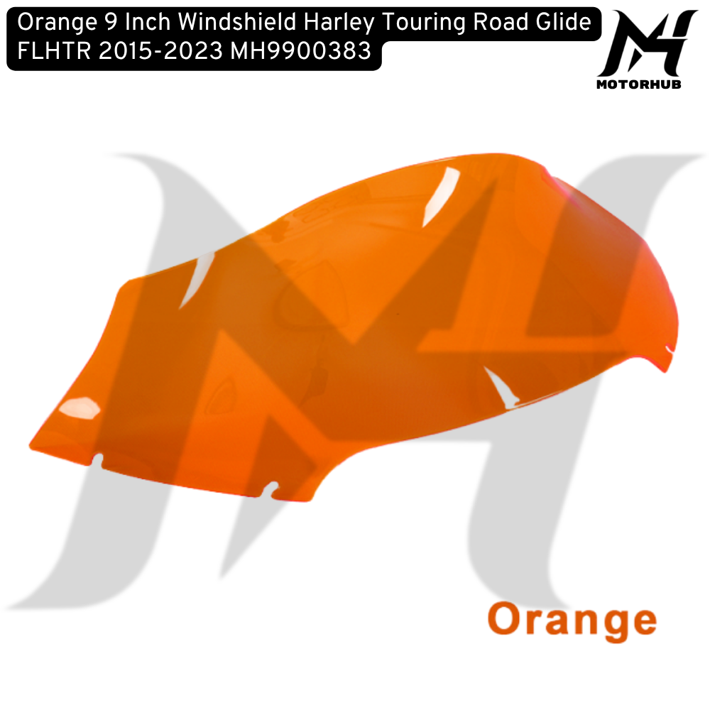 Orange 9 Inch Windshield Harley Touring Road Glide FLHTR 2015-2023 MH9900383