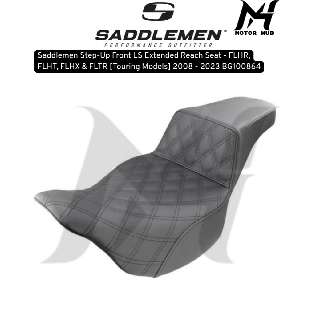 Saddlemen Step-Up Front LS Extended Reach Seat - FLHR, FLHT, FLHX & FLTR [Touring Models] 2008 - 2023 BG100864