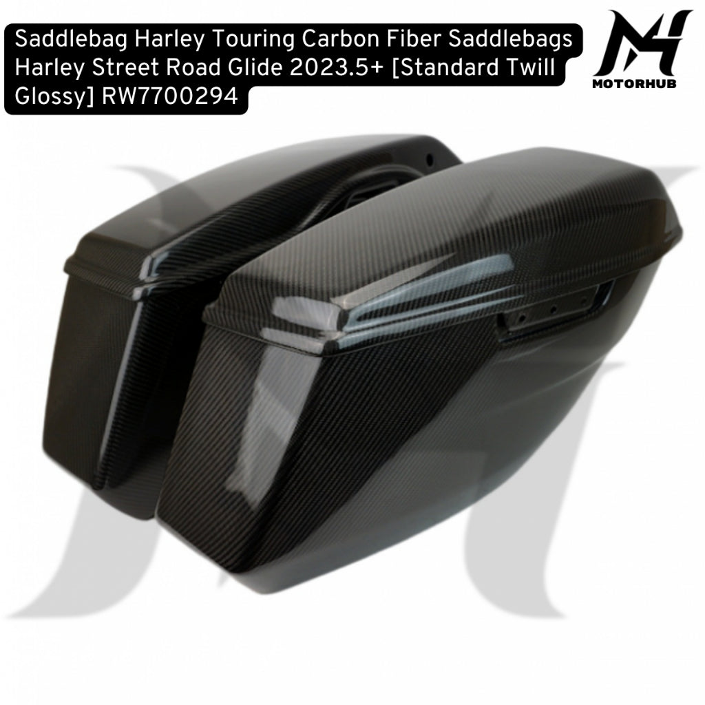Carbon Fiber Saddlebags Harley Street Road Glide 2023.5+ [Standard Twill Glossy] RW7700294