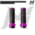 MH Style Silicone Rubber Grips with CNC Alloy Throttle By Wire [Purple] MH9901082