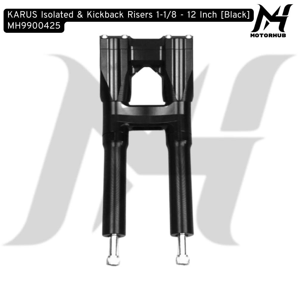 KARUS Isolated & Kickback Risers 1-1/8 - 12 Inch [Black] MH9900425