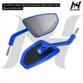 H-D Mirrors Rear View Performance Style Carbon Slim [Blue] MH9900925