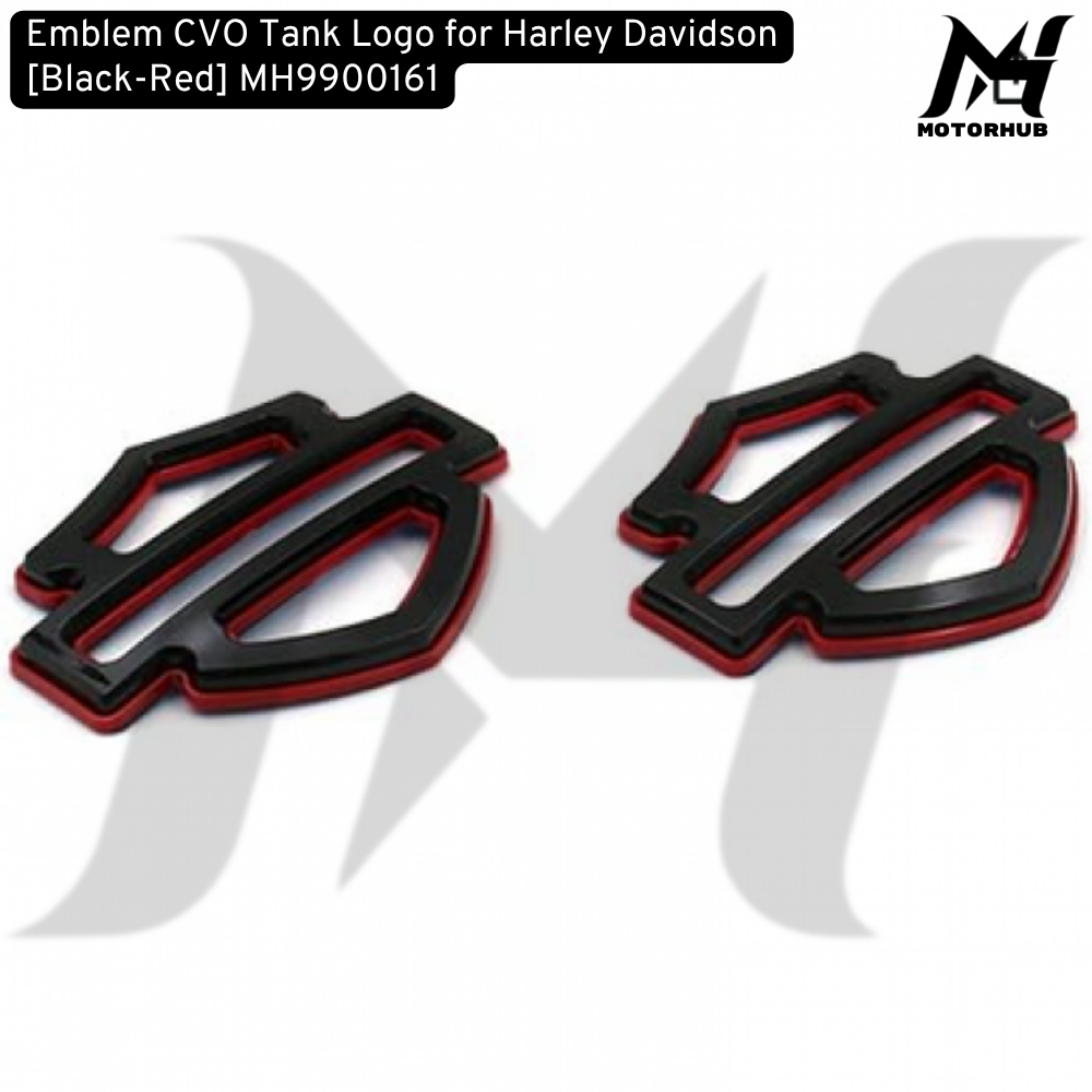 Emblem CVO Tank Logo for Harley Davidson [Black-Red] MH9900161