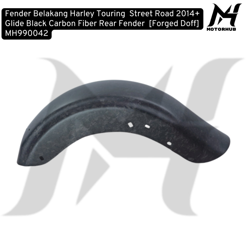 Black Carbon Fiber Rear Fender [Forged Doff] MH990042