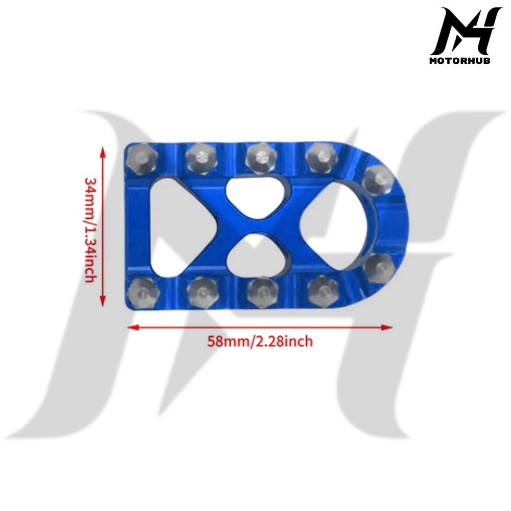 Rivets Heel Toe Shifter Pegs Brake Peg For Harley Touring Dyna Softail [Blue] MH9900740