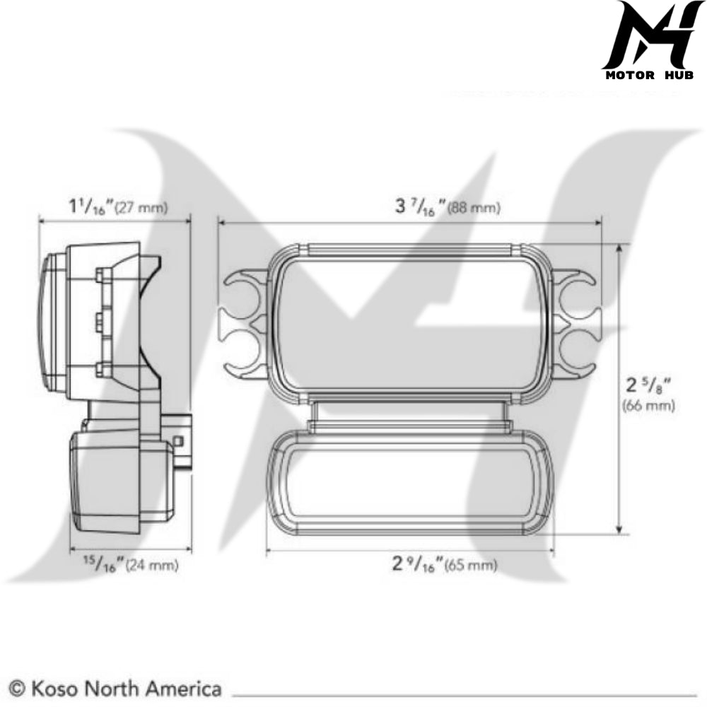 Koso D2 Multifunction meter for Harley-Davidson MH7700323