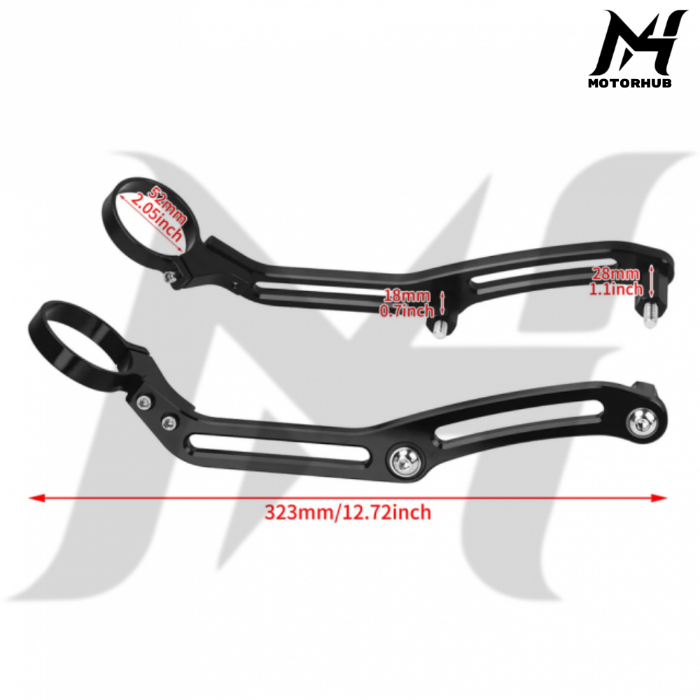 Rear Shock Remote Reservoir Mounts Brackets Harley Touring [Purple] MH9901227