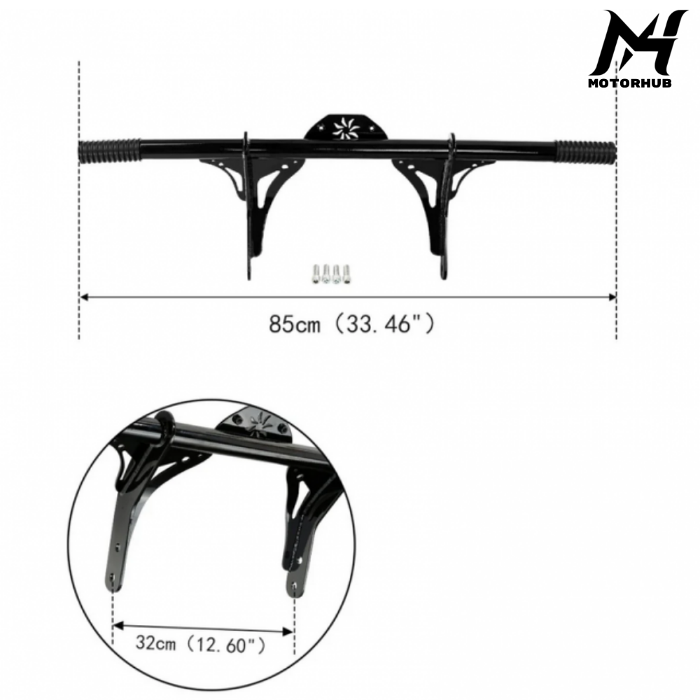 Black Front Crash Bar Protector Fit For Harley Dyna Mid Control 06-17 BG100794