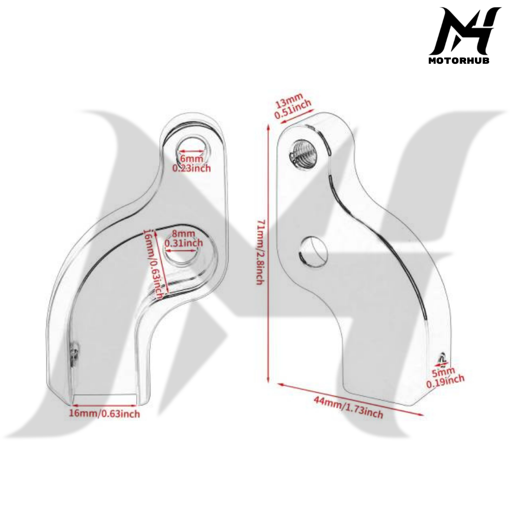EZ Shift Neutral Auxiliary Bracket M8 Engine [Red] MH9900488