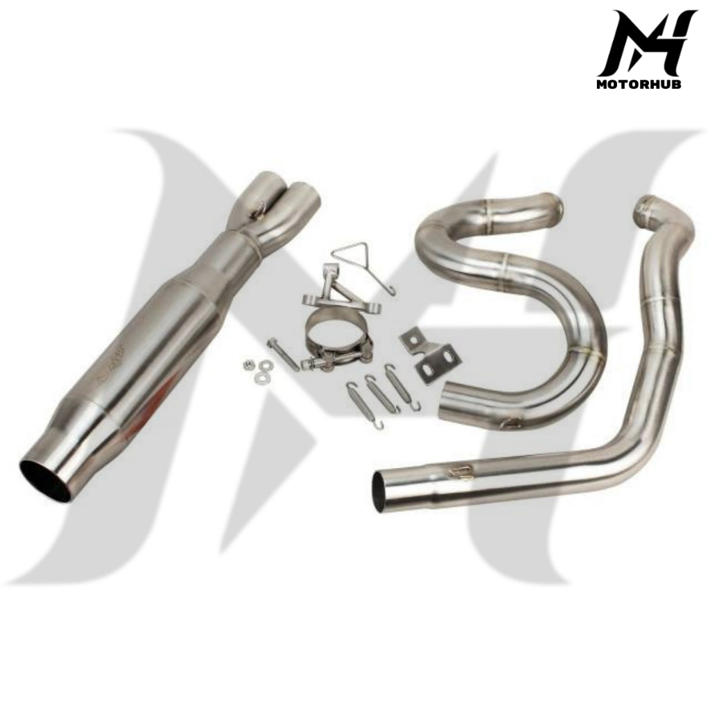 Stainless Steel 2 in 1 Exhaust Pipe V1 for Hwarley 2017-2025 Touring M8 MH7700355