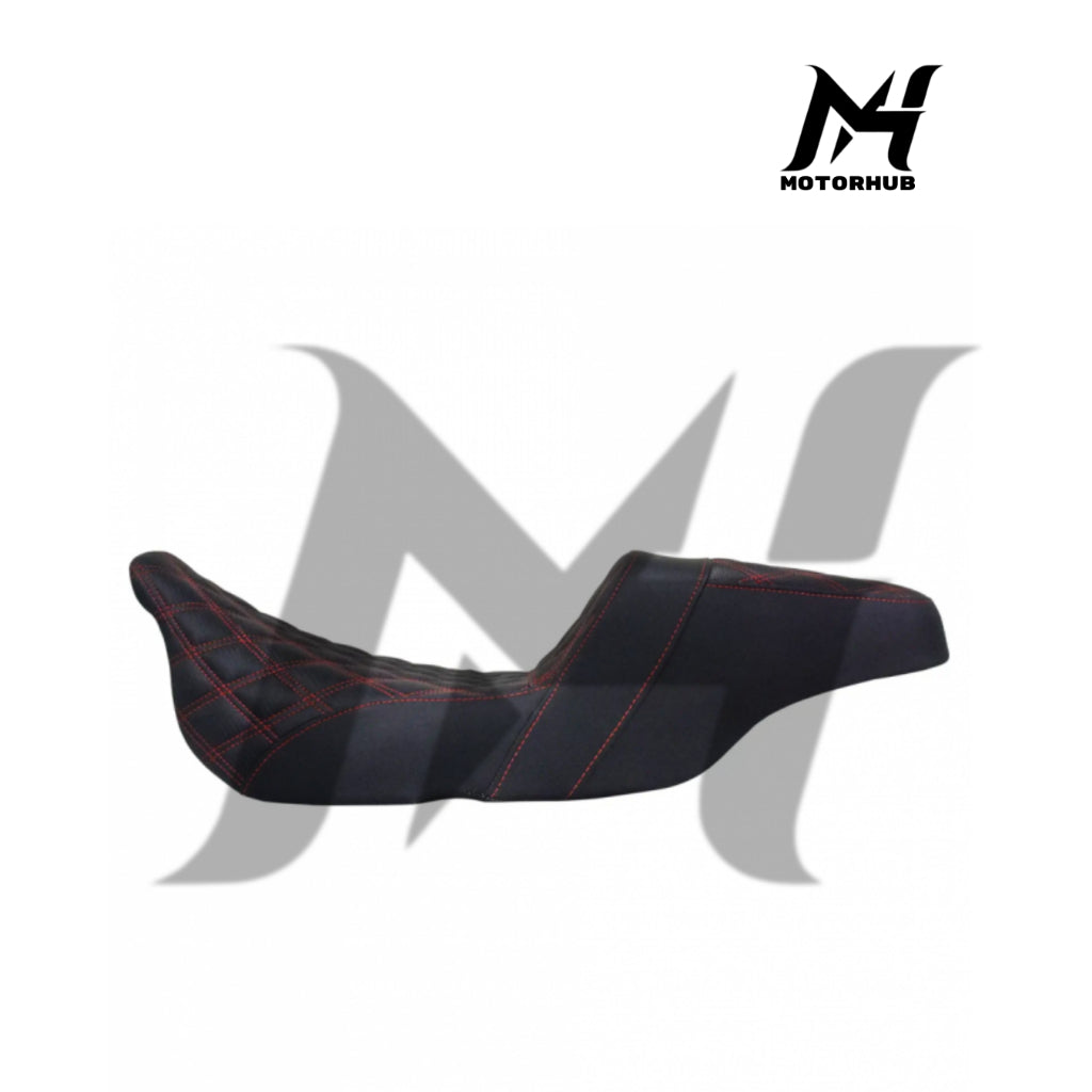 Rider Passenger Step Up Seat for Harley Touring 2008-2023 [Red] Stitching MH9900493
