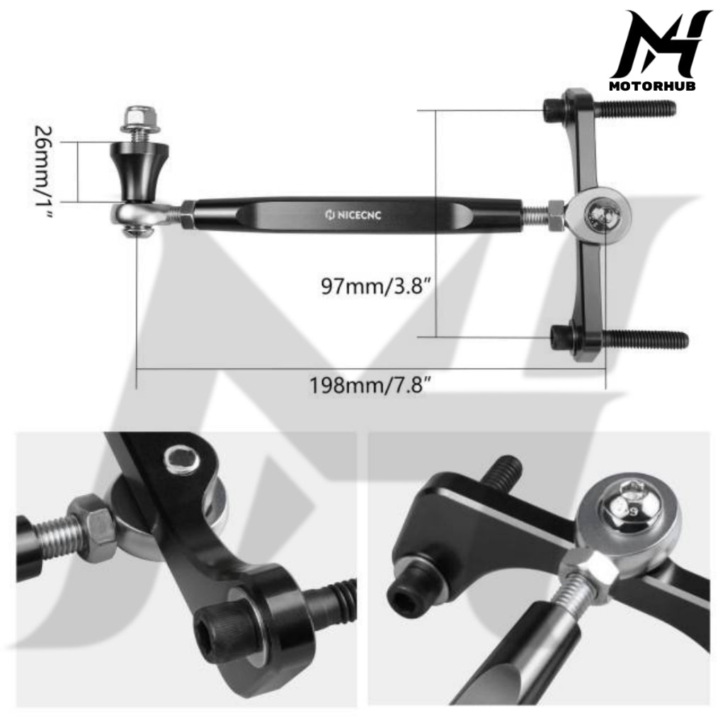 M8 Touring Frame Stabilizer Kit For Harley Road King Street Glide CVO Road Glide 2017+ [Black] MH7700363