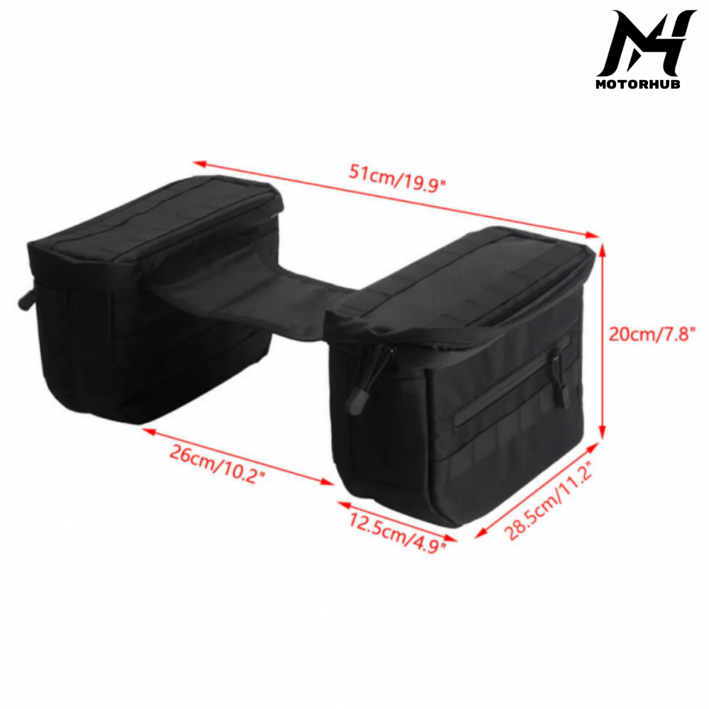 Black Saddlebags Saddle Bags Luggage Bags Universal BG100723