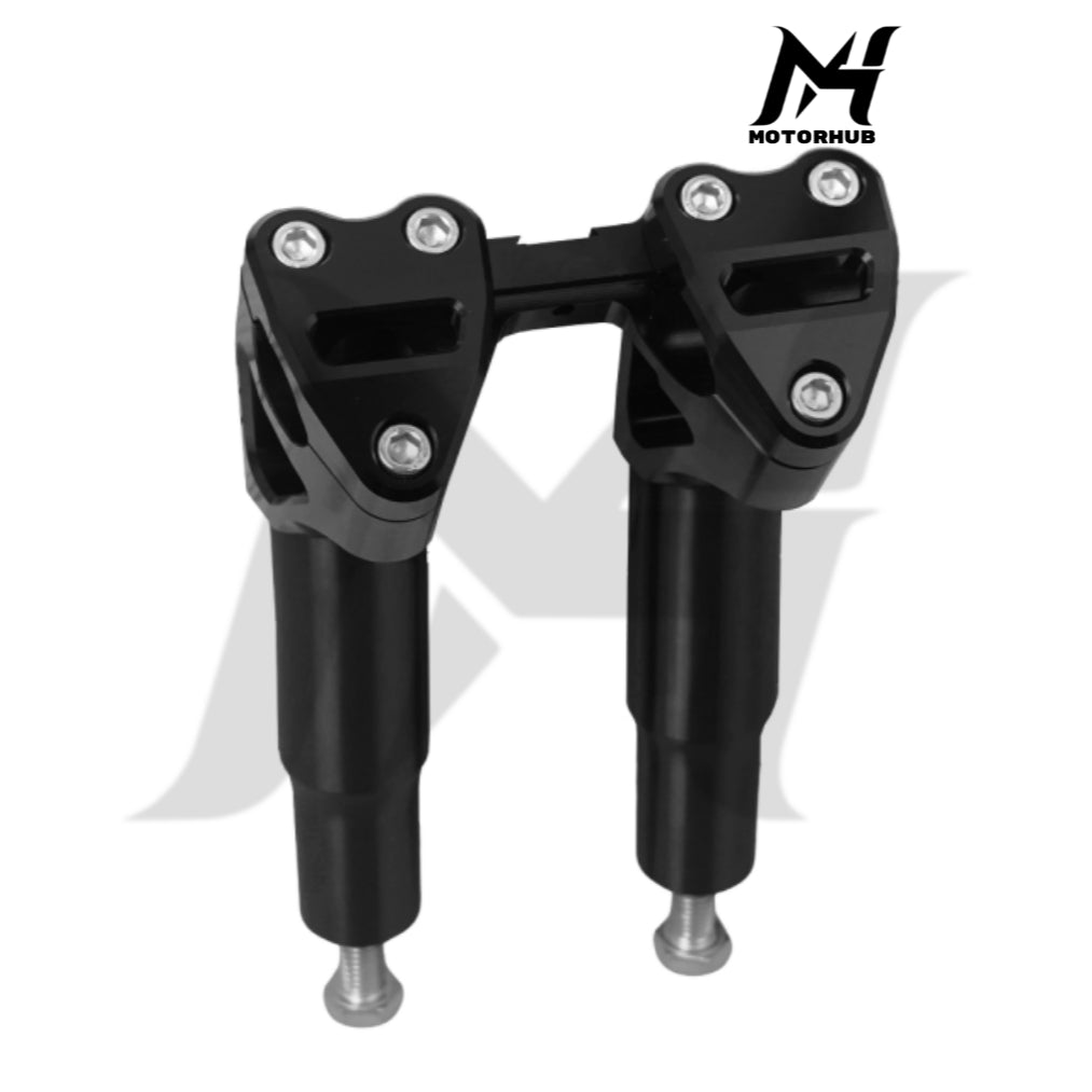 KARUS Workman 1-1/8 Kickback Risers 9 Inch [Black] MH9900605
