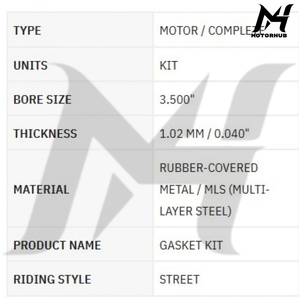 COMPLETE MOTOR GASKET KIT HARLEY BIG TWIN HARLEY DYNA 1992 - 2000 TOURING 1992 - 1998 SOFTAIL 1992 - 1999 0934-1591 OEM 17041-92 17041-92A KODE 17041 92 MLS