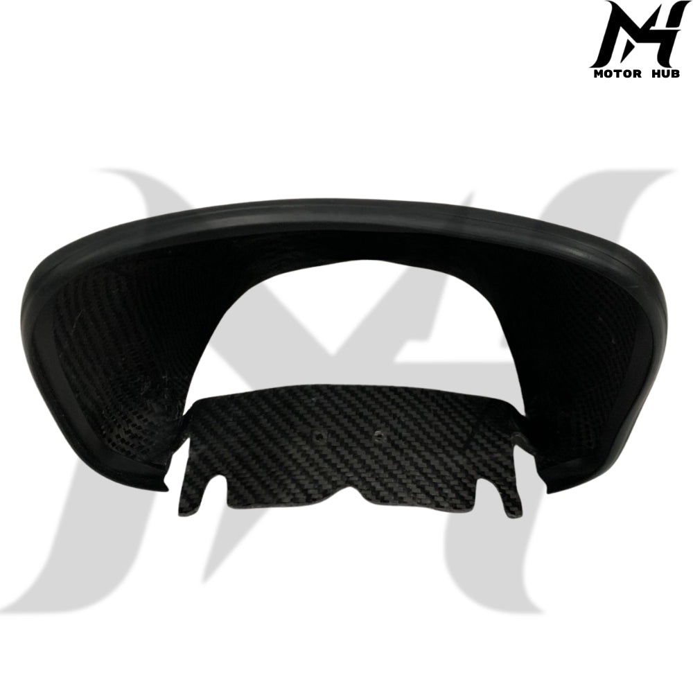 Carbon Fiber Cover Pattern Rear Passenger Seat Camel Hump Cover 2023+ [Forged Doff] RW7700411