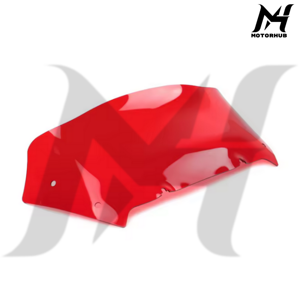 Red 9 Inch Windshield Wave Windscreen For Touring New Road Glide CVO 2023-2024 MH990047