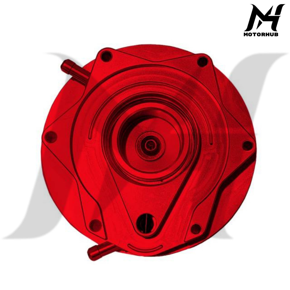 MX Vented CNC Aluminum Gas Cap 2023.5-later Touring [Red]  MH9900937