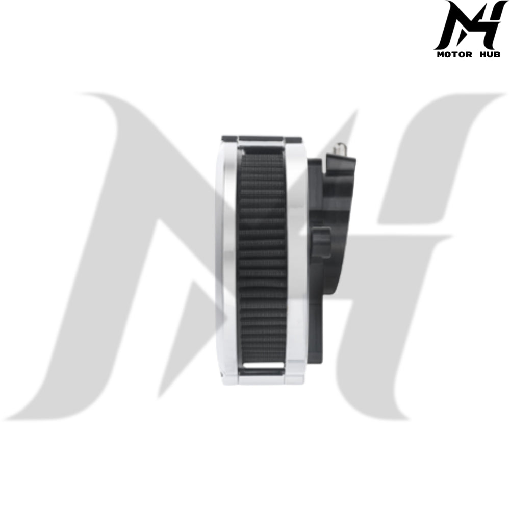 VMS 121-16D Gen 1 Air Filter-Aluminum Fit for Harley-Davidson Milwaukee-Eight 2017-2023 [Chrome] MH9901165