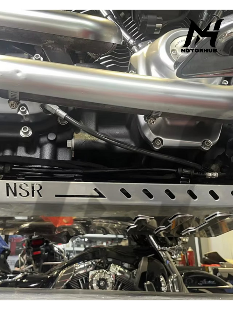 Softail M8 Skid Plate Lower Engine Chassis Protector Softail 2018+ [Silver] MH9900158