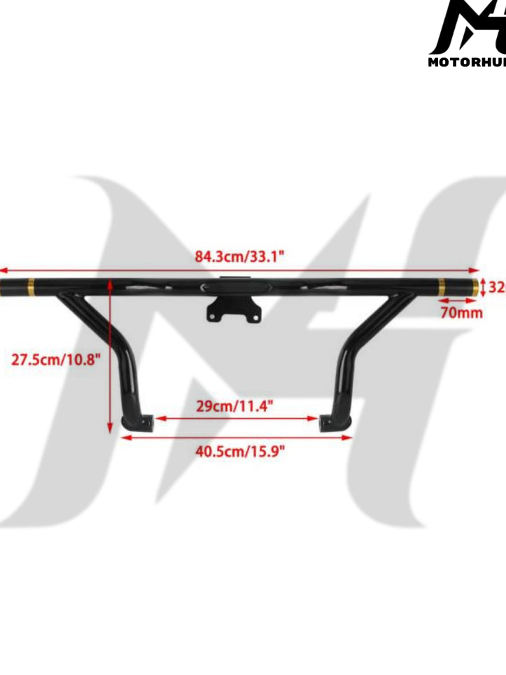Harley Touring 14-24 Road King Road Glide Electra street Glide special cvo front Highway Engine Guard Crash Bar frame slider flat-Out Bar [Gold] MH9900314