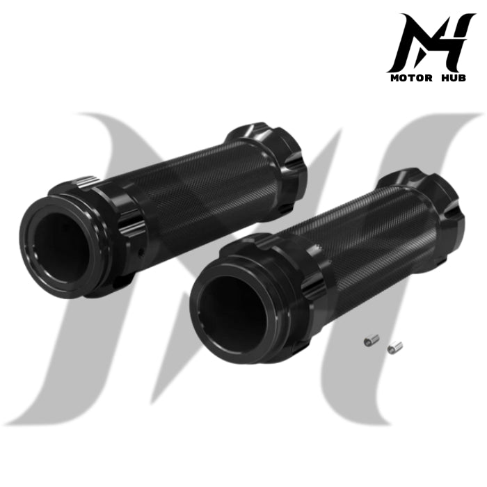 Hand Grip Harley TBW Nice CNC Aluminum HandGrips For Harley Davidson [Black] MH9900122