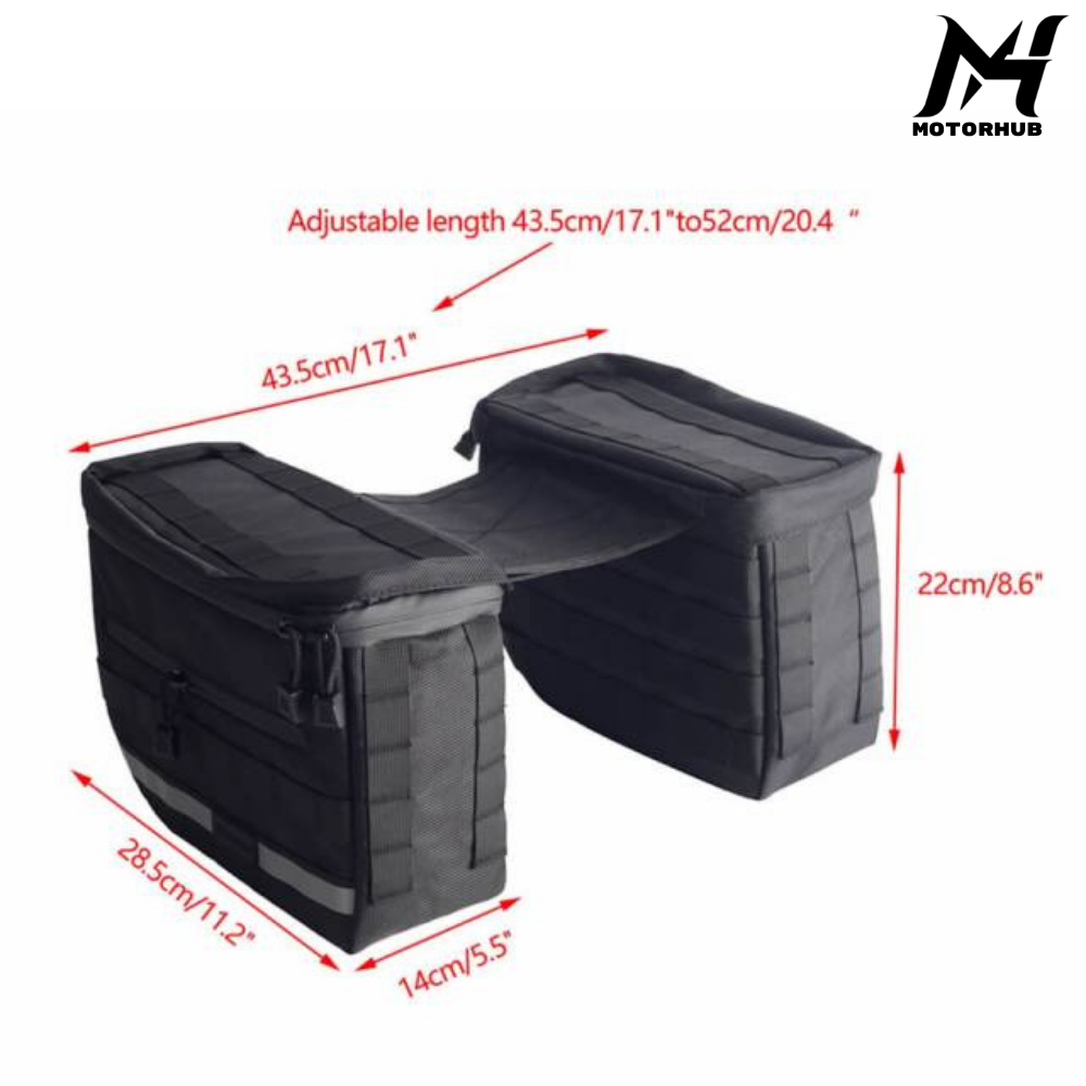 Club Style Saddlebags Saddle Luggage Storage Bag MH990017