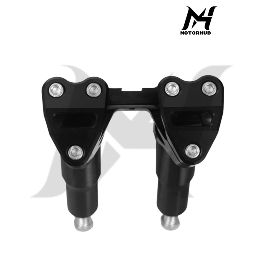 KARUS Workman 1-1/8 Kickback Risers 7 Inch [Black] MH9900604