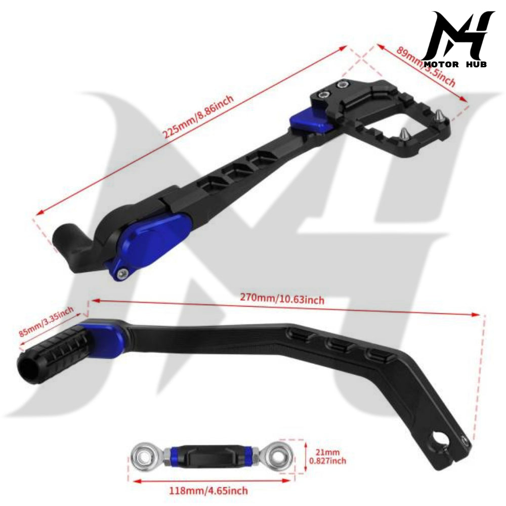 Mid Foot Control Set with Linkage for Harley Low Rider S ST Street Bob [Black-Blue] MH9901021