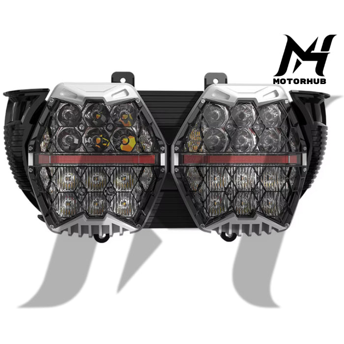 LED Performance Headlight High Low Beam Amber DRL for Harley Touring Road Glide FLTR 2015-2023 MH9900159