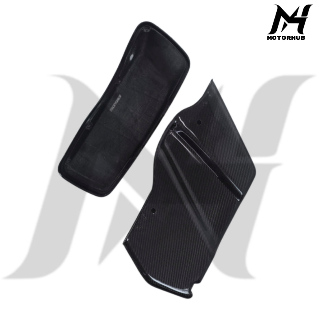 Black Carbon Fiber Saddlebag Performance 2014-2023 Street Road Glide [Standard Twill Glossy] MH990081