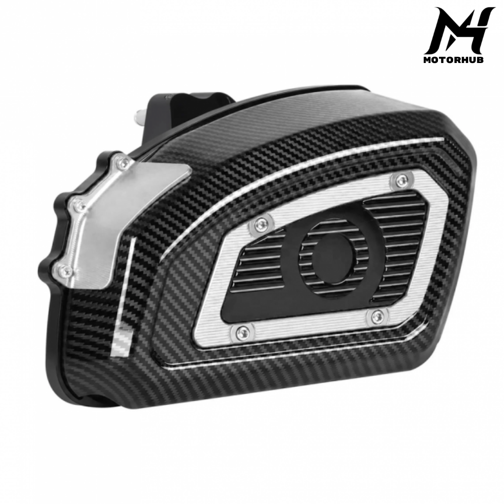 Air Filter Carbon Look Air Cleaner Red Intake Element for Harley Touring 2024-2026 Softail 2025 [Silver] MH9901246