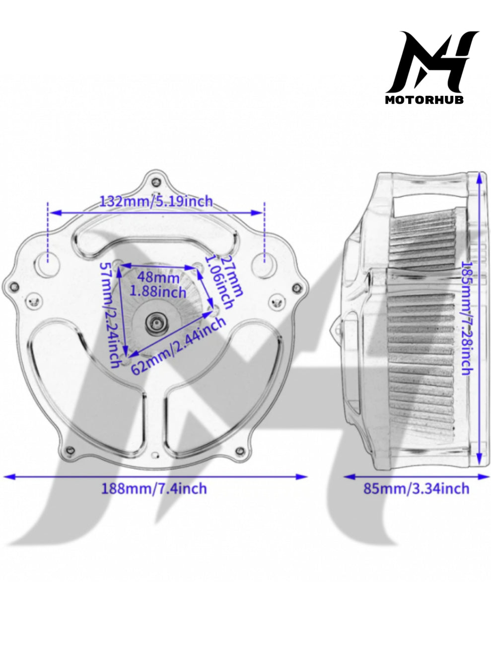 Air Cleaner Intake Filter For Harley Sportster 883 Sportster 1200 Sportster 883XL 04-22 MH9900327
