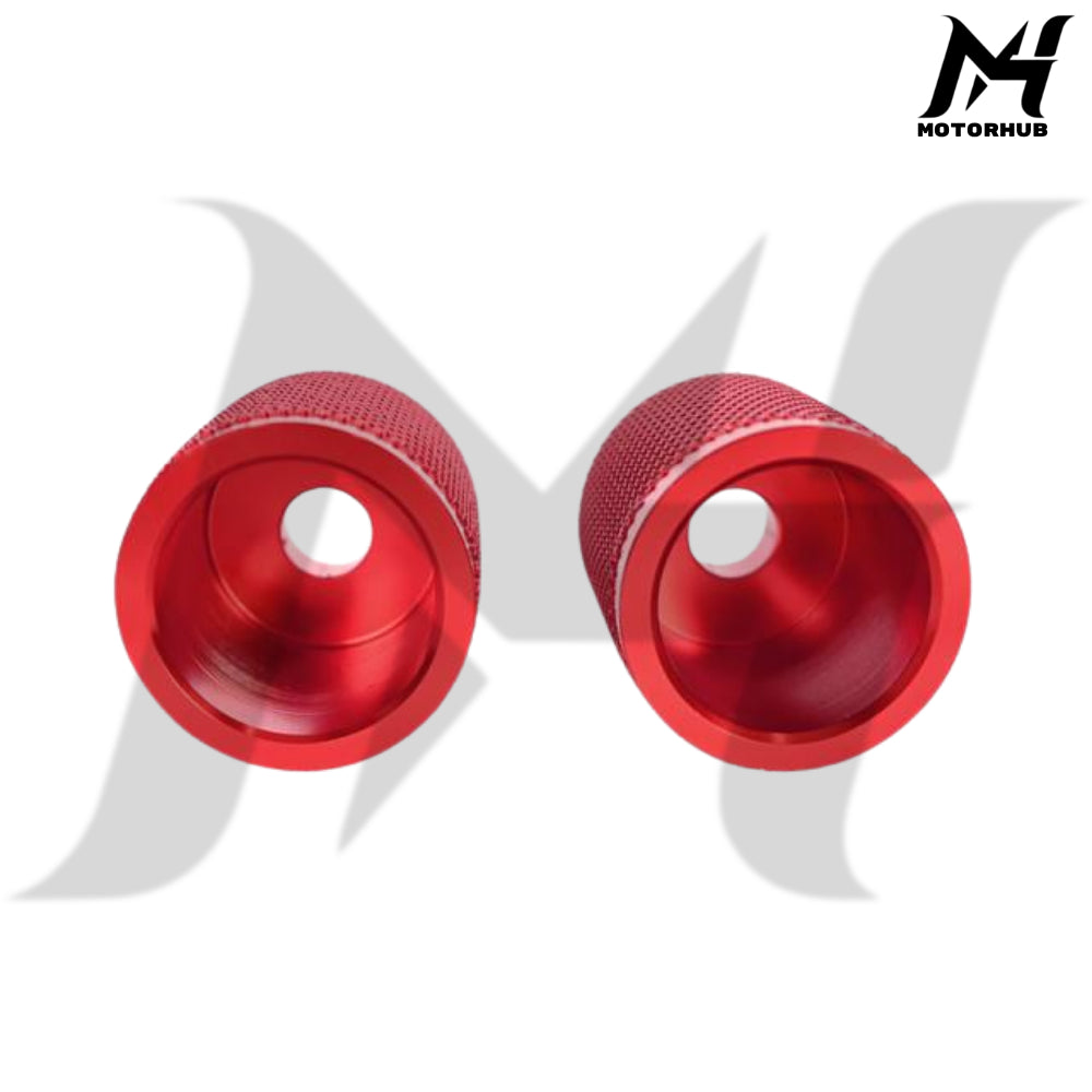 Billet CNC 6061 Crash Bar saddlebag Guard Sliders M12 [Red]   MH7700337