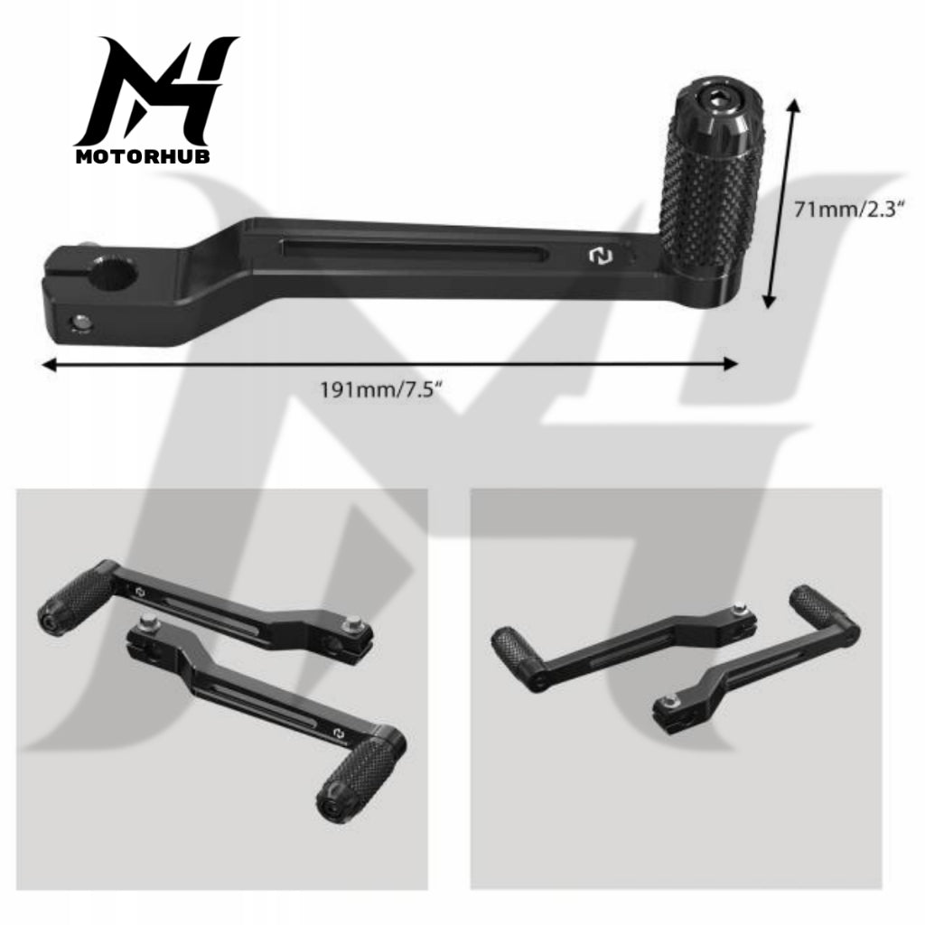 Nice CNC Shifter Levers Set For Harley Davidson Street Glide FLHX 2017-2024 Fat Boy 114 FLFBS 2018-2024 [Black] Operan Gigi Harley Touring MH9900119