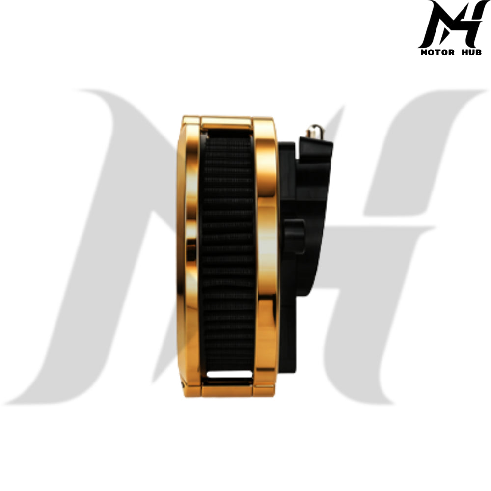 VMS 121-16D Gen 1 Air Filter-Aluminum Fit for Harley-Davidson Milwaukee-Eight 2017-2023 [Gold] MH9901163