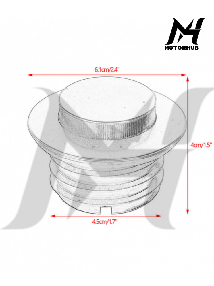 Pop-up Flush Mount Vented Low-Profile Gas Oil Tank Fuel Cap For Harley Davidson Touring Street Glide Special Road Glide CVO ST 2021-2023 MH9900953