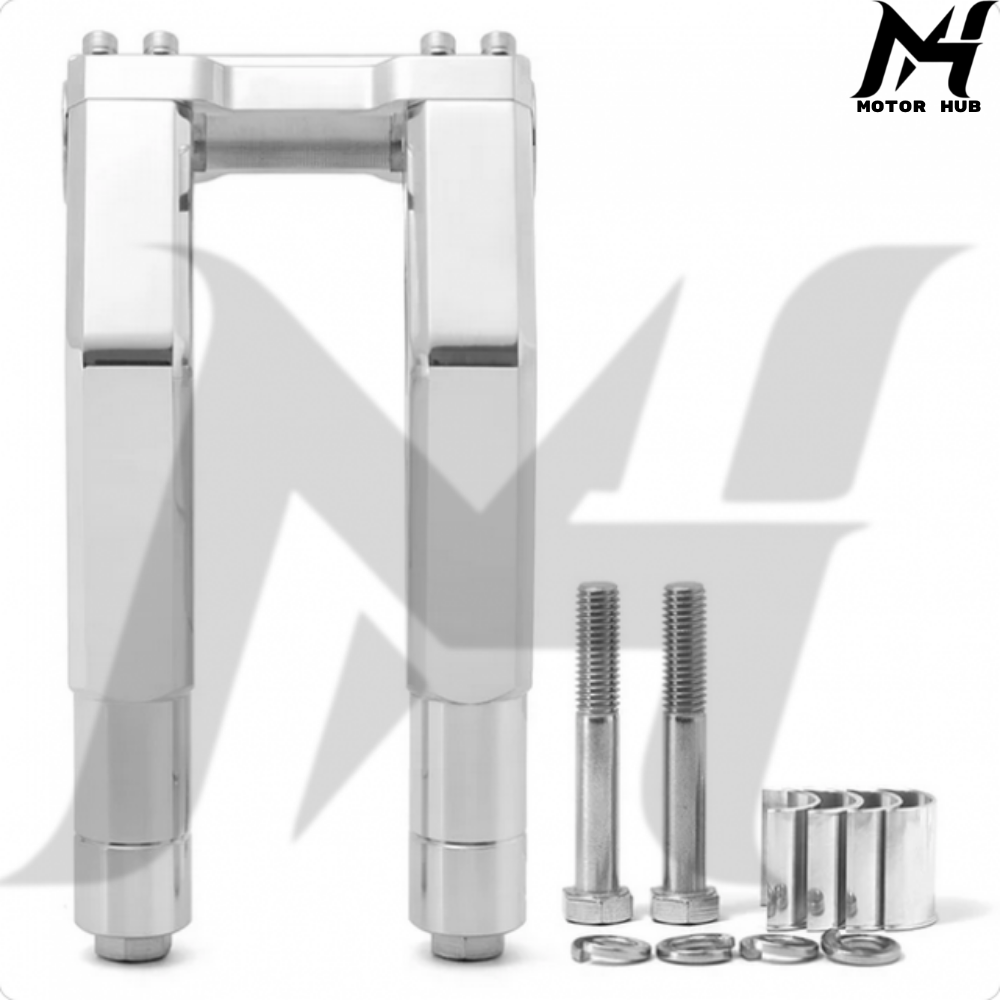 Riser Chorme 1.5 Pullback Handlebar Riser 1 inch & 1.25 inch & 1-1/8 inch Size Adjustable for Harley Davidson MH9901155