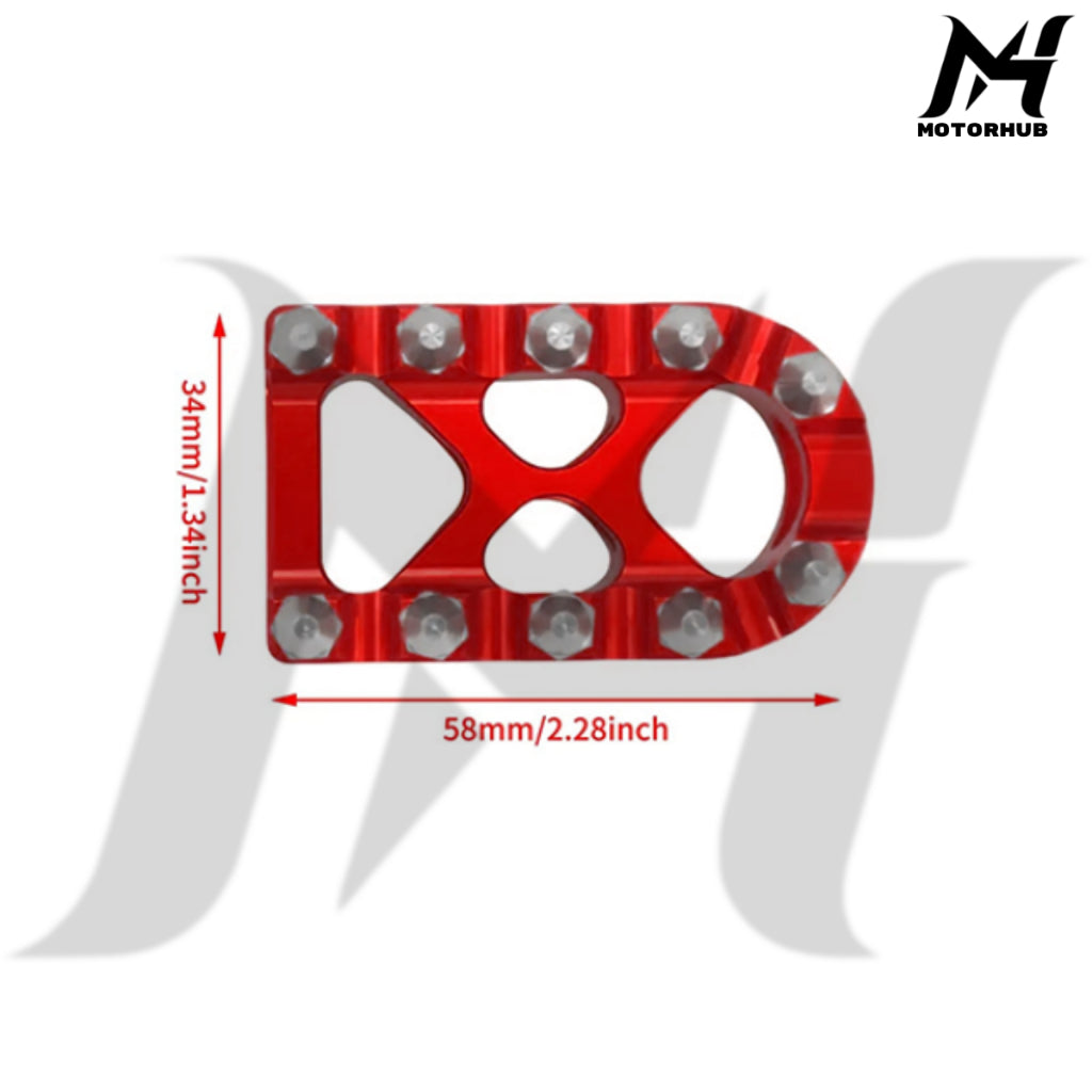Rivets Heel Toe Shifter Pegs Brake Peg For Harley Touring Dyna Softail [Red] MH9900739
