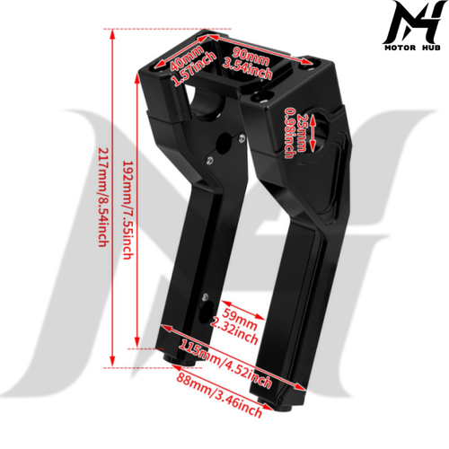 1 Inch 8 Inch Handlebar Risers Clamp Handle Bar Extension Riser For Harley Softail Sport Glide Street Bob FXLRST FXBB FLSB 18-23 BG100823