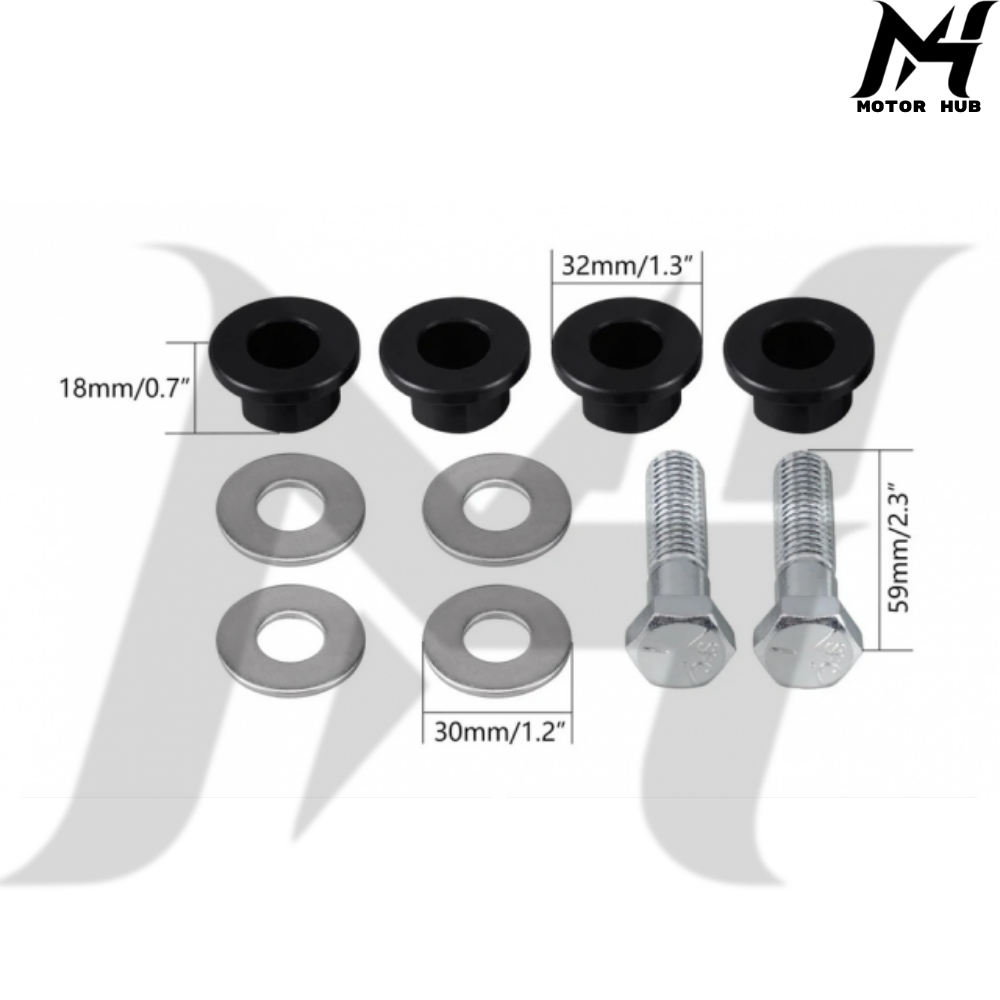 Handlebar Riser Mount PU Bushings Bolts For Harley MH9901119