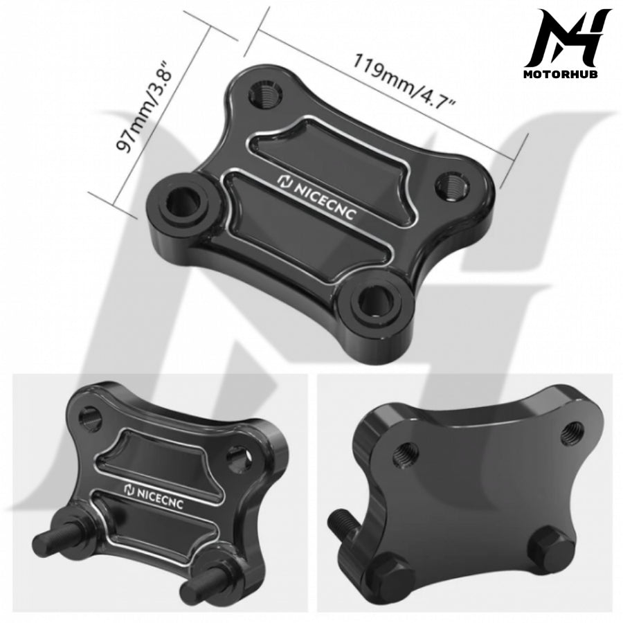 NICE CNC Aluminium Handlebar Riser Pull Back Plate Harley Davidson BG100770