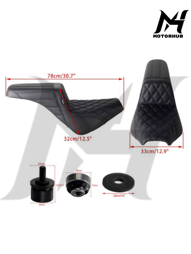 LS Step 2-Up Gel Pad Comfort type Seat for Harley Davidson Softail Slim Street Bob MH9900244